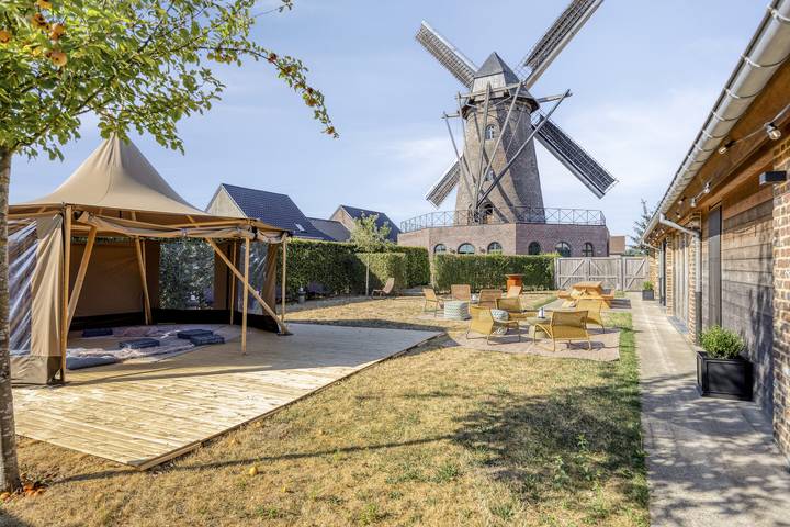 Maison de vacances pour 18 personnes, avec Balcon/Terrasse ainsi que Terrasse et Jardin à Dilsen-Stokkem