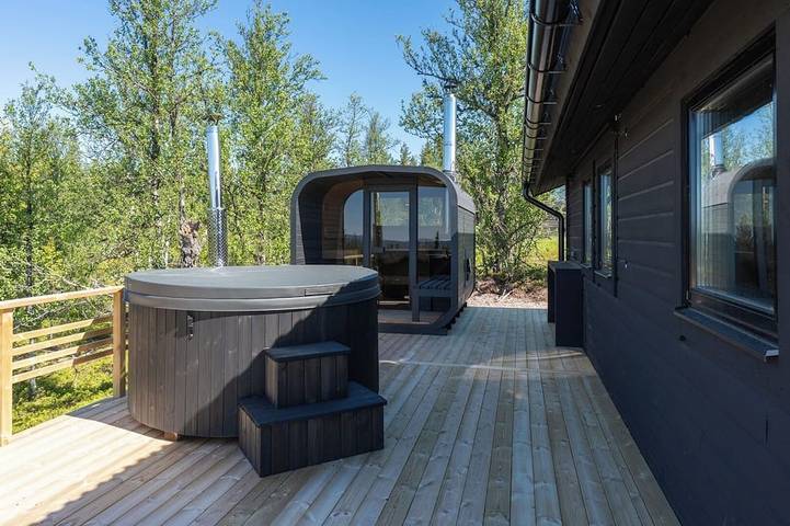 Blockhütte für 6 Personen, mit Whirlpool und Sauna - 1