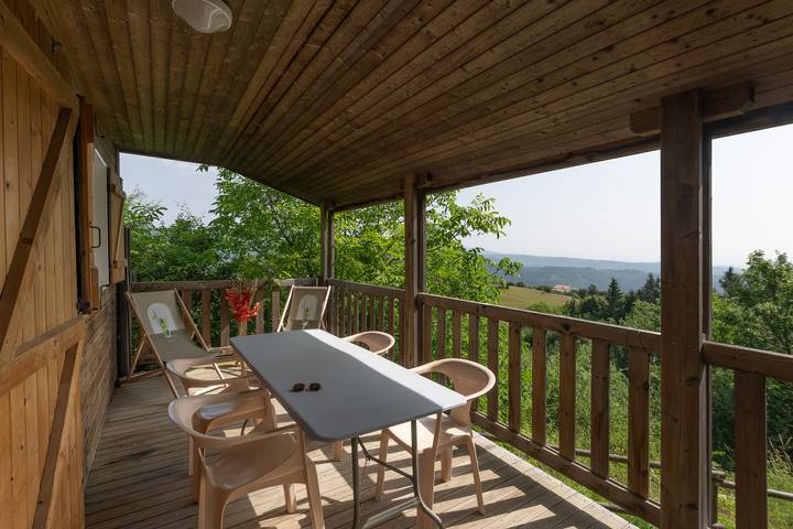 Chalet voor 6 personen, met tuin, met huisdier in de Ardèche