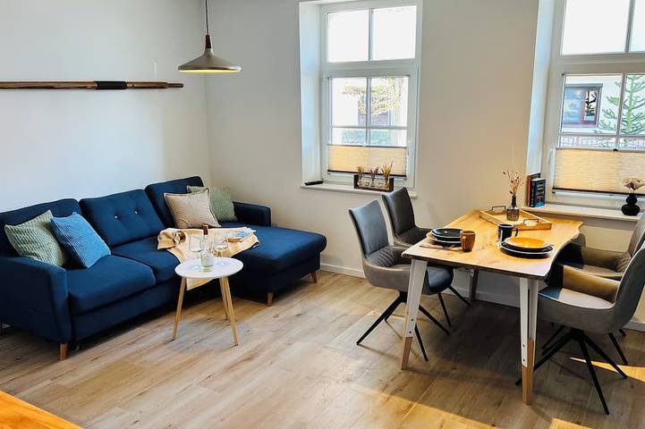 Ferienwohnung für 3 Personen, mit Terrasse und Garten