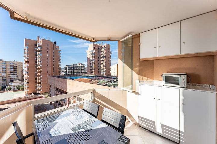 Hel studio-lejlighed, Studio for 3 personer med balkon in Playa de Santa Amalia (Fuengirola), Fuengirola
