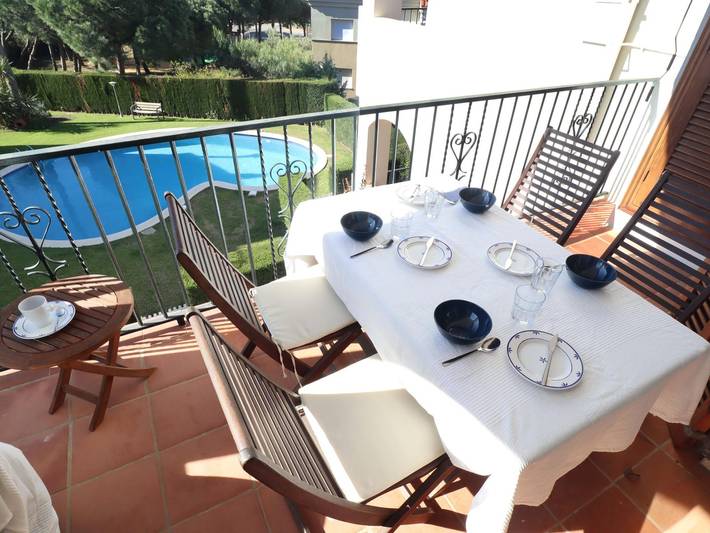 Gîte pour 5 personnes, avec Balcon ainsi que Jardin et Piscine à S'Agaró