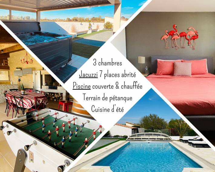 Gîte pour 6 personnes, avec jacuzzi et piscine ainsi que jardin et terrasse à Coulon - 3