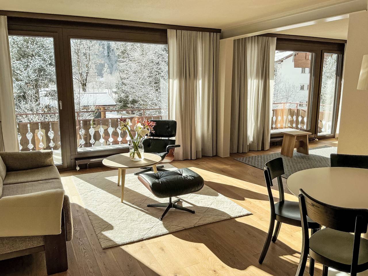 Ganze Wohnung, Paluedaklosters in Klosters-Serneus, Davos Prättigau