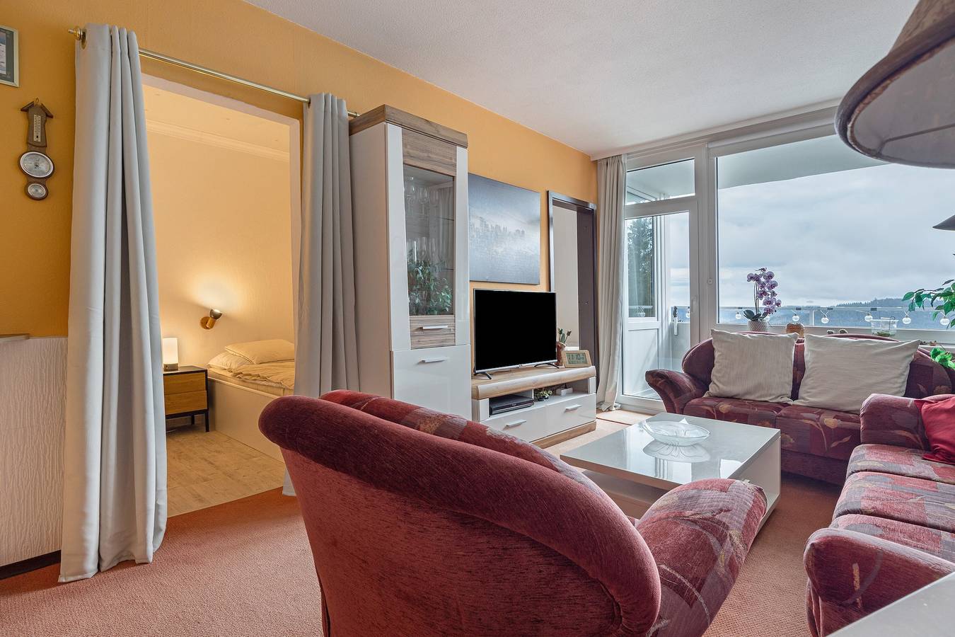 Ganze Wohnung, Ferienwohnung 'Harz Stube' mit Bergblick, Balkon und Wlan in Hahnenklee, Goslar
