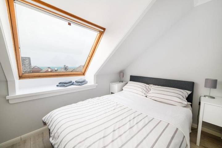 Ferienwohnung für 2 Personen, mit Seeblick und Ausblick auf Helgoland
