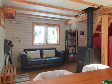 Gîte pour 5 personnes, avec sauna et vue ainsi que jardin et vue sur le lac à Sorsele