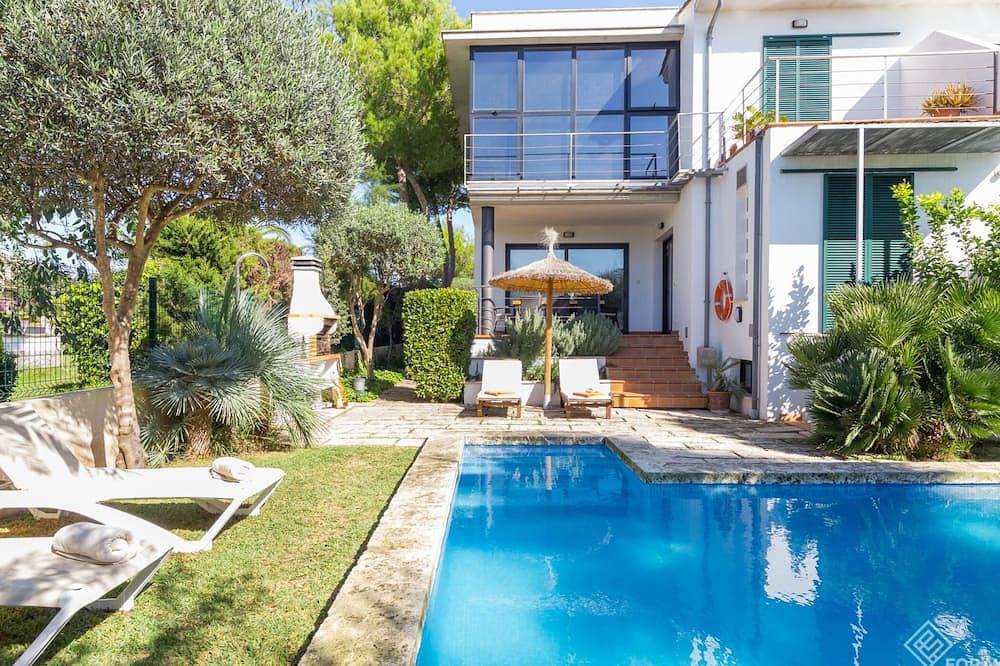 Baulo Pleta - Modernes Ferienhaus mit Schwimmbad und Garten in Son Bauló in Can Picafort, Santa Margalida