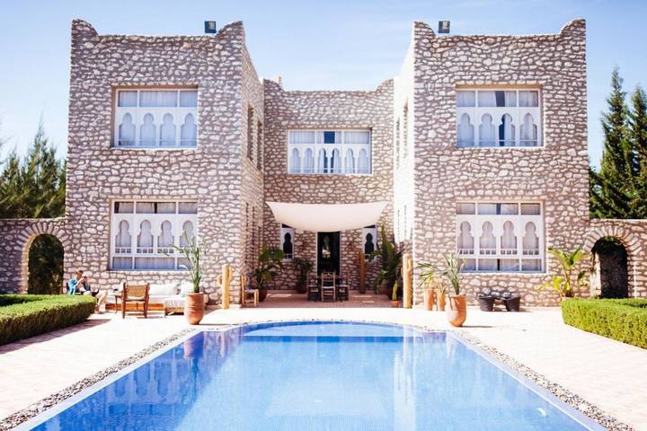 Appartement de vacances pour 2 personnes, avec jardin ainsi que vue et piscine