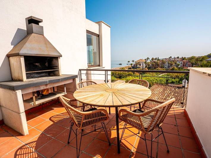 Ganze Wohnung, Penthouse mit Meerblick, 6 Pers. in Casares del Mar, Casares