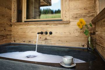 Ferienhaus für 4 Personen, mit Ausblick und Sauna sowie Garten in Füssen