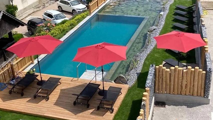 Hütte für 2 Personen, mit Garten und Sauna sowie Pool in Haus - 4