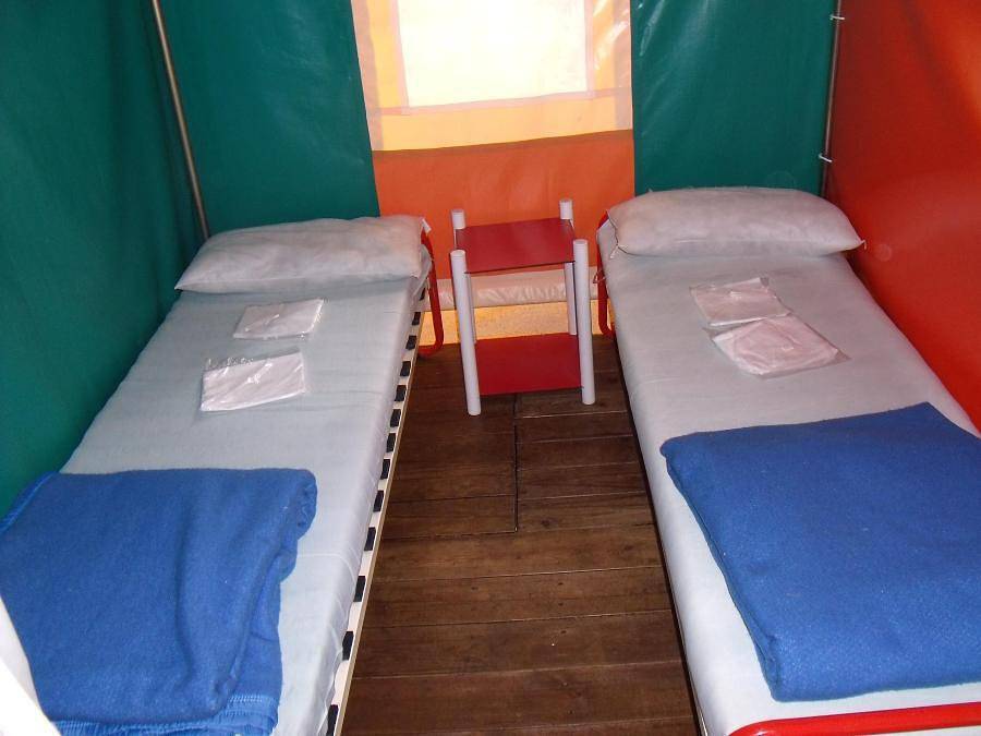 Camping La Fontaine - Bungalow de lona 5 personas - 2 habitaciones 16m², sin sanitarios in Guérande, Côte de Jade