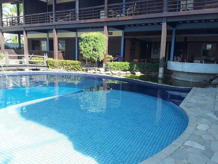 Pousadas para 2 pessoas, com terraço e piscina e ainda jardim em Praia da Enseada (Guarujá)