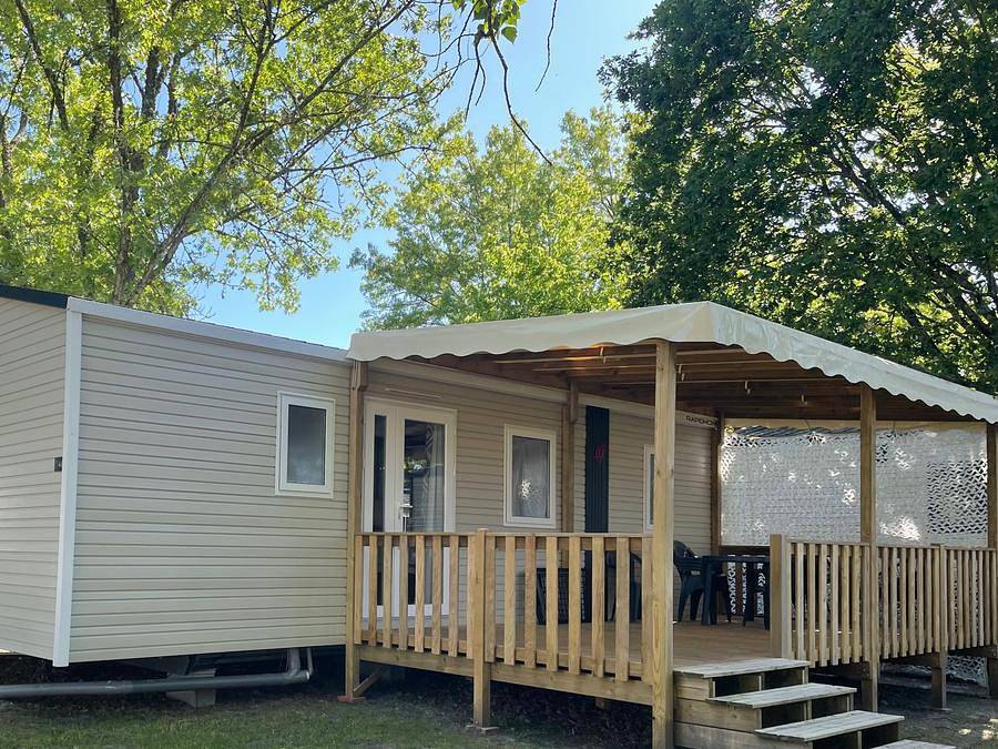 Camping Ushuaïa Villages La Maïade - Mobilheim 4 personen - Premium - 32m² - 2 Schlafzimmer in Mimizan, Côte d’Argent