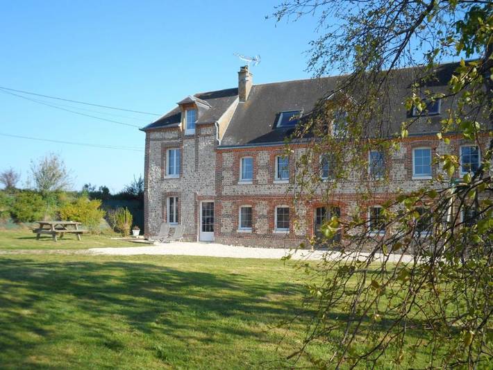 Chambre d’hôte pour 2 personnes, avec vue ainsi que terrasse et jardin à Mentheville