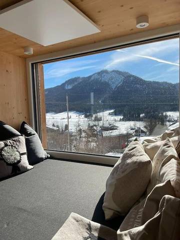 Ferienwohnung für 4 Personen, mit Garten und Ausblick sowie Seeblick am Weissensee