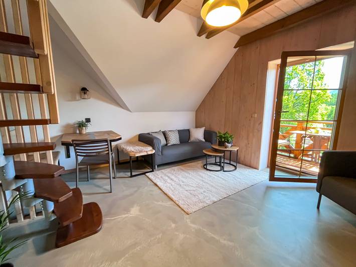 Apartament wakacyjny dla 4 osób, z Balkon i Taras oraz Ogród w Harrachov