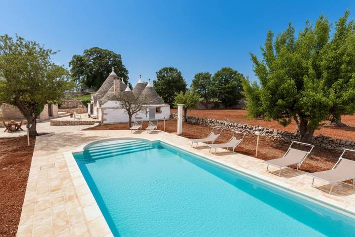 Trullo pour 6 personnes, avec Balcon/Terrasse et Jardin