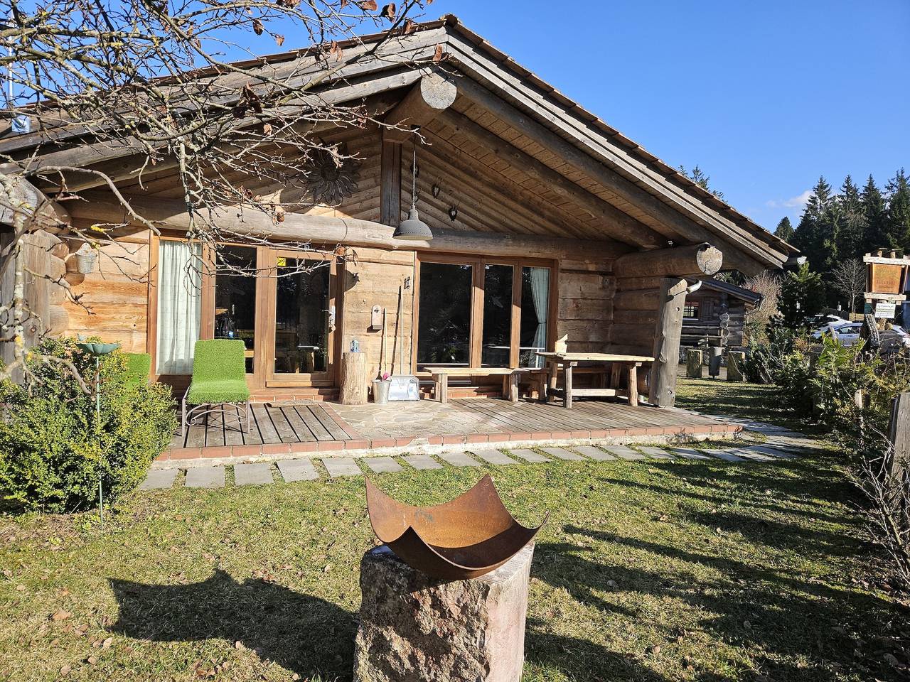 Blockhütte in Sankt Englmar, Ostbayern