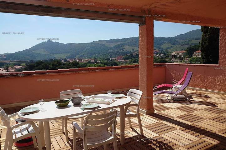 Gîte pour 4 personnes, avec terrasse, animaux acceptés dans Gare De Collioure