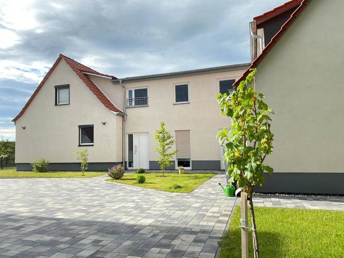 Ferienwohnung für 5 Personen, mit Terrasse und Garten sowie Ausblick