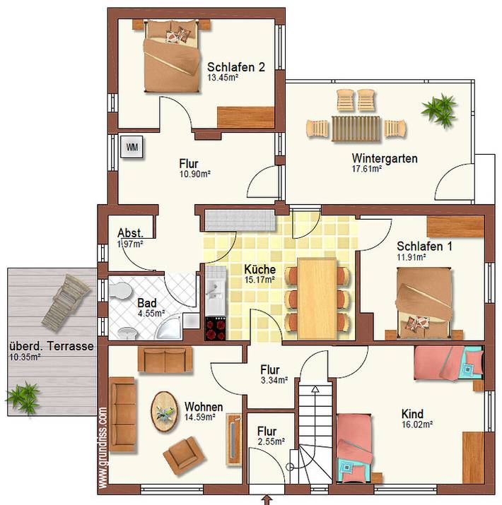 Ferienwohnung für 6 Personen, mit Terrasse und Garten im Emsland - 2