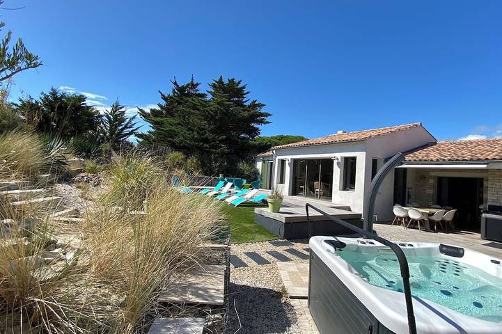 Maison de vacances pour 12 personnes, avec jardin et jacuzzi, animaux acceptés à Le Bois-Plage-en-Ré
