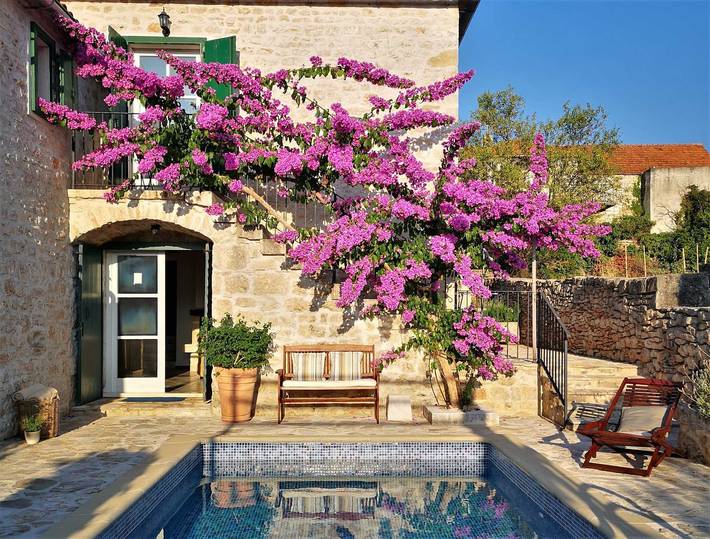 Villa für 6 Personen, mit Garten und Pool, kinderfreundlich auf Brac