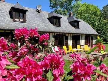 Location de vacances pour 8 personnes, avec terrasse et jardin, animaux acceptés à Maniquerville