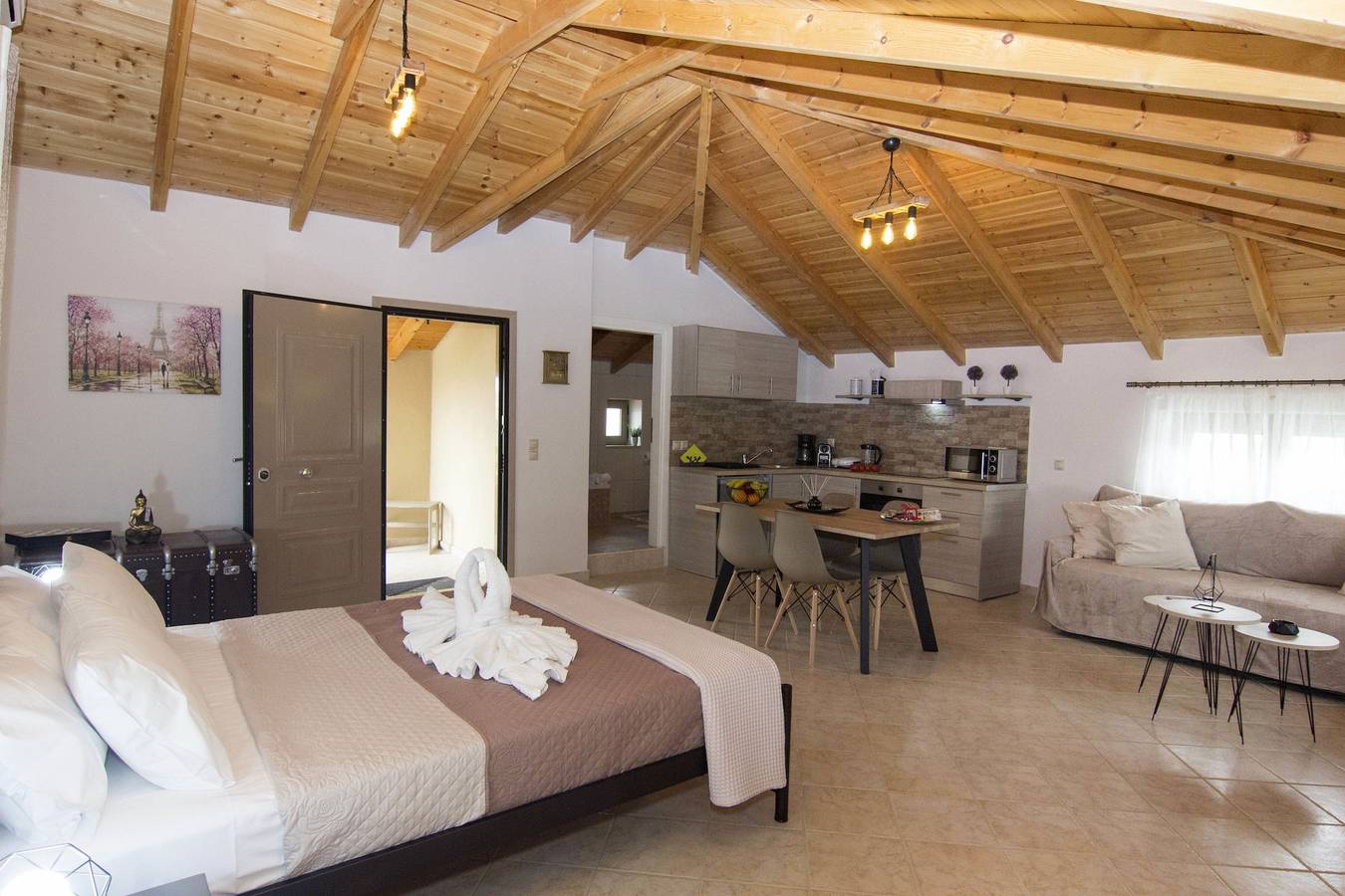 Ganze Ferienwohnung, Ferienwohnung für 3 Personen mit Balkon/Terrasse in Agios Nikolaos (Peloponnes), Messenien
