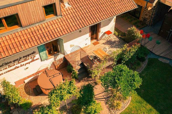 Ferienhaus für 2 Personen, mit Balkon und Whirlpool sowie Garten - 1