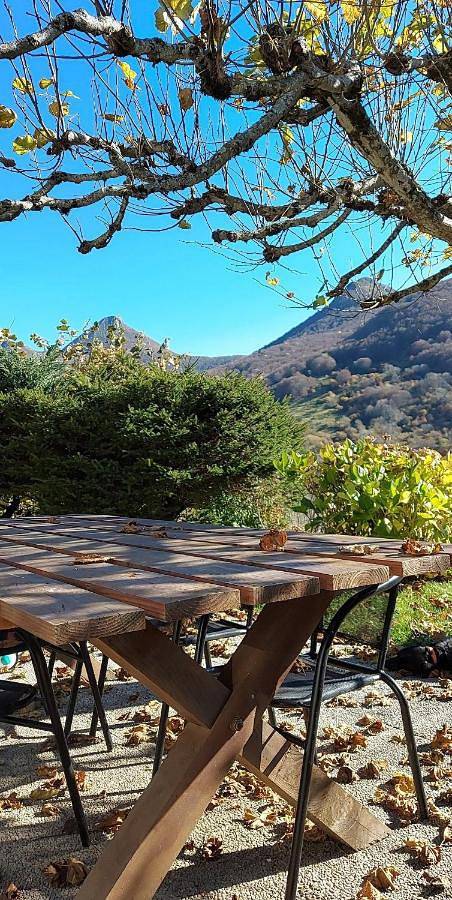 Location de vacances pour 6 personnes, avec jardin ainsi que vue et terrasse, animaux acceptés à Mandailles-Saint-Julien - 2