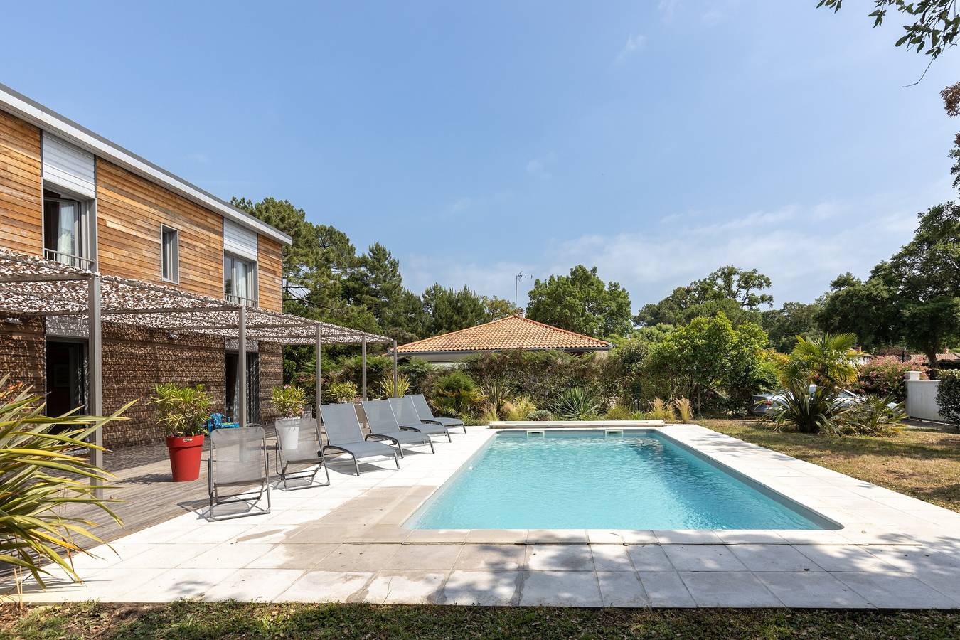 Villa in Strandnähe mit Pool und Wlan in Moliets-et-Maa, Côte d’Argent