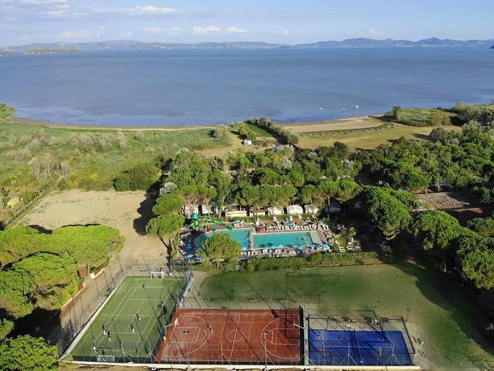 Badiaccia Camping Village - Chalet 6 personas in Castiglione del Lago, Lago Trasimeno