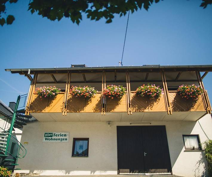 Ferienwohnung für 4 Personen, mit Garten und Balkon, mit Haustier