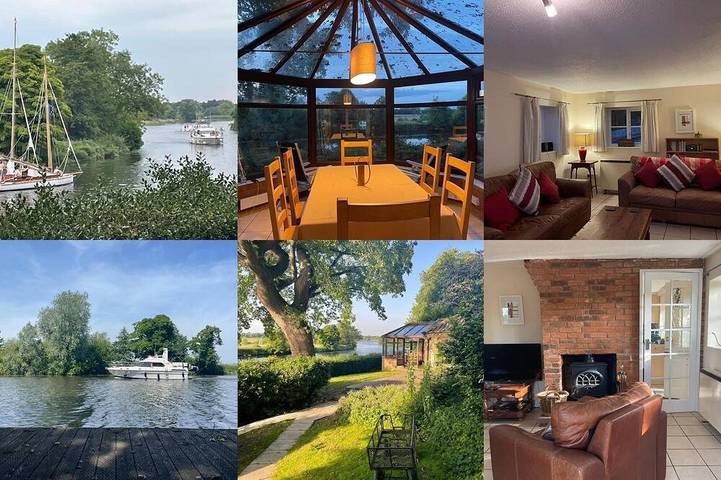 Riverside cottage in idyllic  location with private mooring.Great for fishing! in Bramerton, The Broads