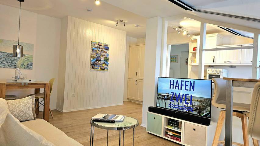 Ganze Ferienwohnung, Appartement/Fewo, Dusche und Bad, Wc, 1 Schlafraum in Fedderwardersiel, Butjadingen