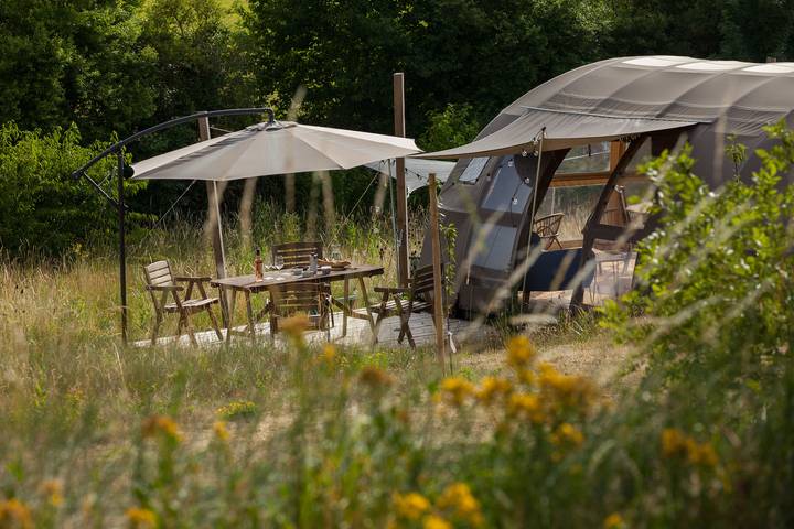 Glampings pour 4 personnes, avec piscine près du Canal du Midi - 2