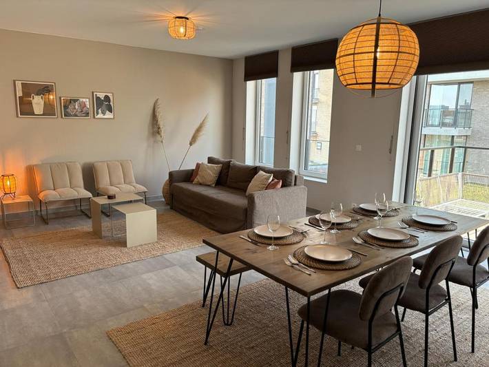 Vakantieappartement voor 6 personen, met balkon en uitzicht in De Panne