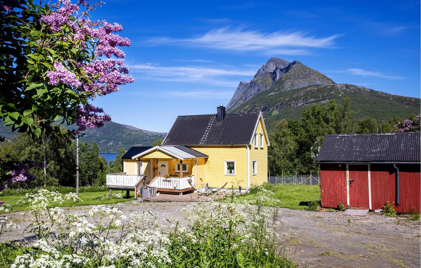 Vakantiehuis voor 7 personen met terras in Tysfjord