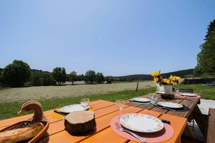 Gîte pour 8 personnes, avec piscine et jardin