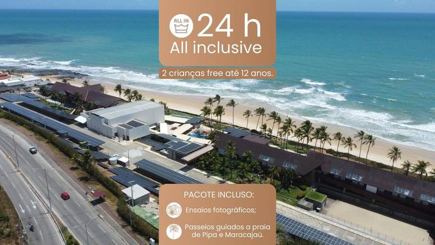 Apartamento para 2 personas, con piscina y vistas además de piscina para niños y jardín, Se admiten mascotas en Natal