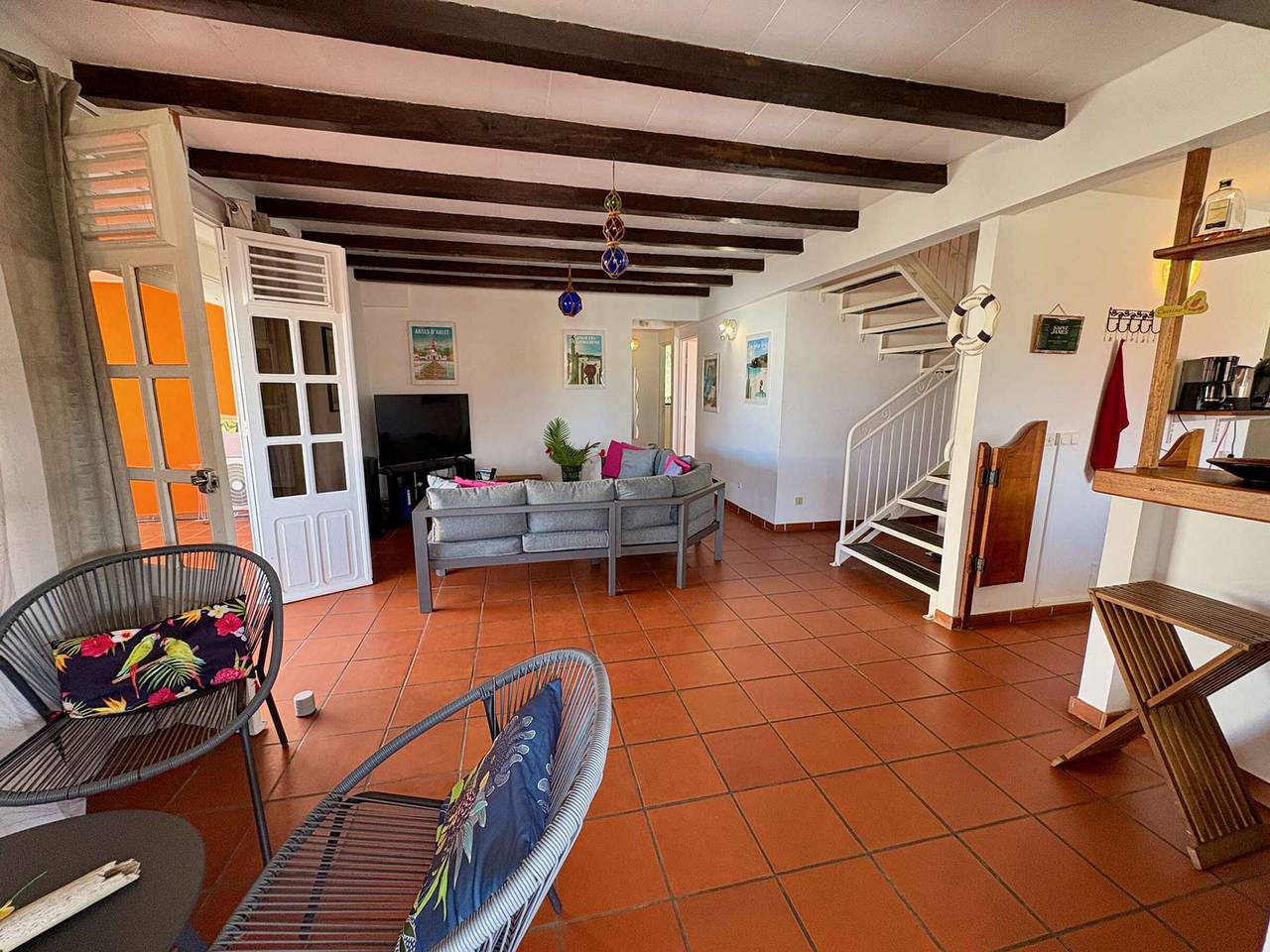 Villa in Sainte-Anne, 4 klimatisierte Zimmer für 8, Pool und Terrasse in Sainte-Anne, Martinique