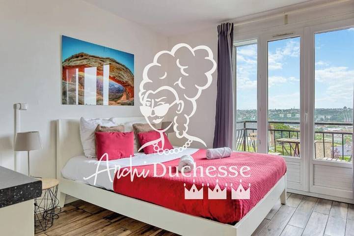 Appartement de vacances pour 2 personnes, avec balcon à Dieppe