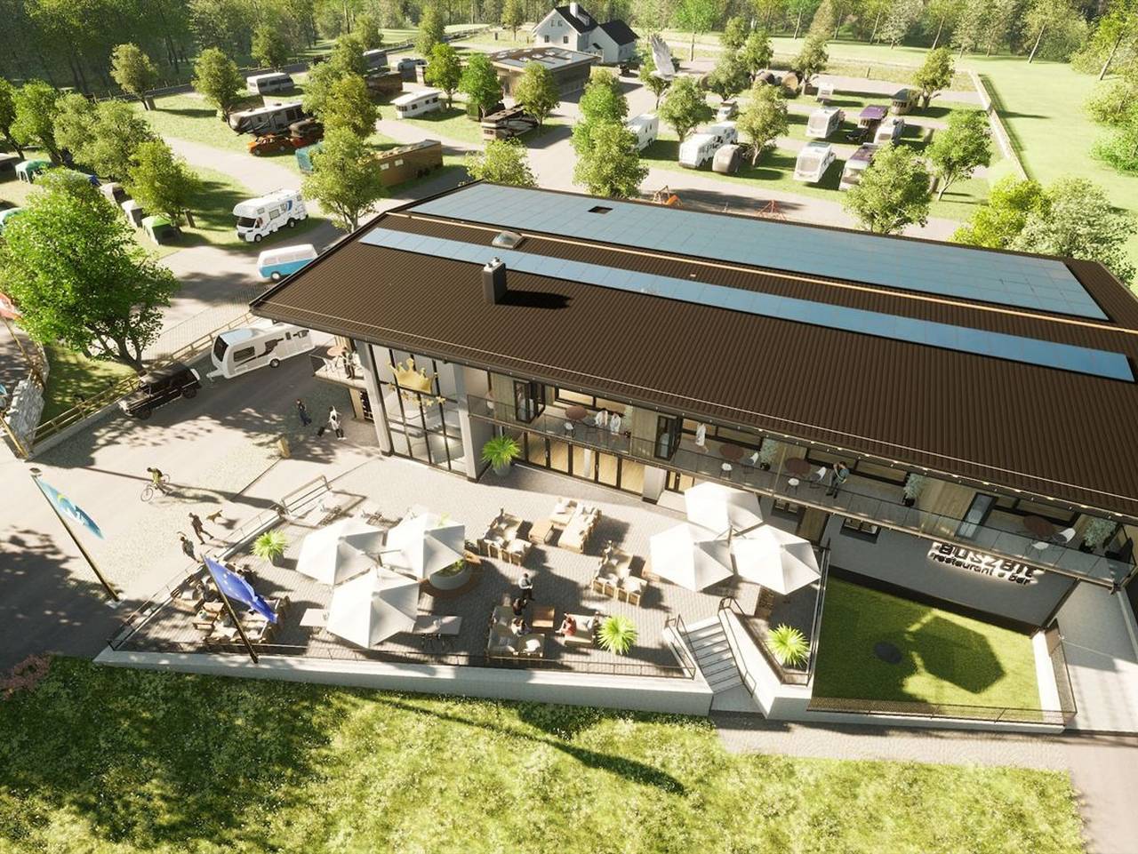 Campingresort Hinterstoder - Zeltplatz mit Pkw in Hinterstoder, Steyr-Kirchdorf
