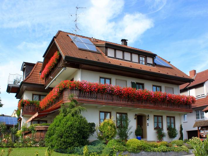 Pension für 2 Personen, mit Balkon/Terrasse und Terrasse sowie Garten in Meersburg - 2