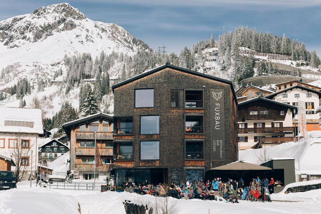 Ganze Ferienwohnung, Stuben.Rocks- Fuxbau Lodges - Fuxbau Doppelzimmer Maisonette in Lechtaler Alpen, Stuben am Arlberg