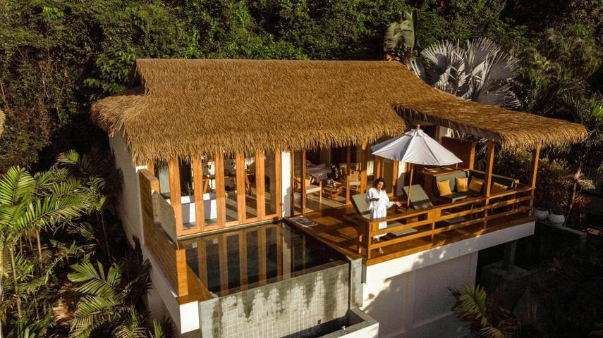 Station pour 2 personnes, avec vue ainsi que jardin et piscine à Lamai Beach - 3
