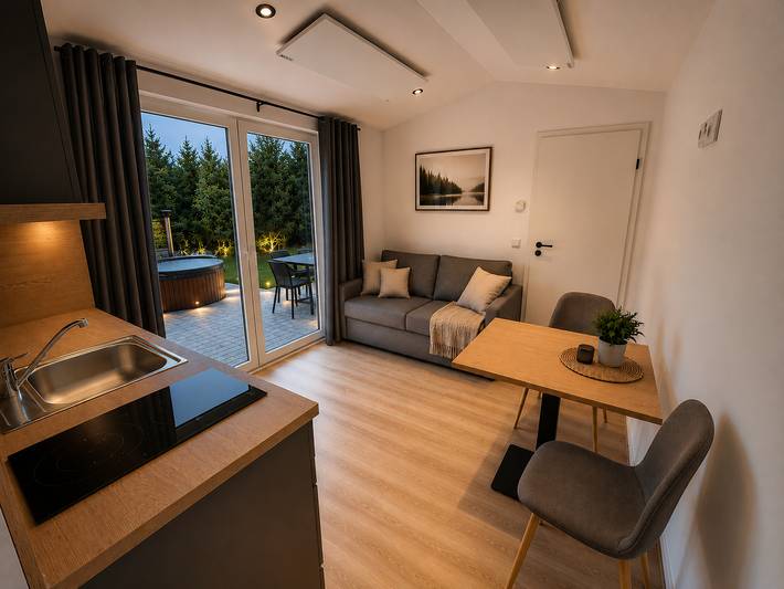 Chalet für 3 Personen, mit Terrasse